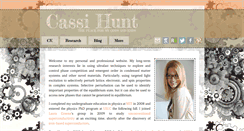 Desktop Screenshot of cassandrahunt.com